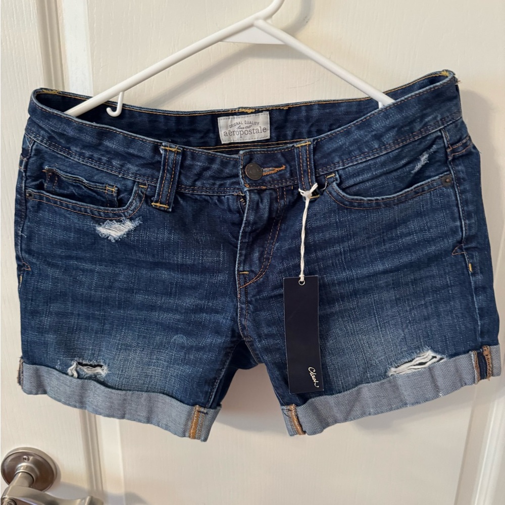 Aeropostale Dark Blue Jean Shorts